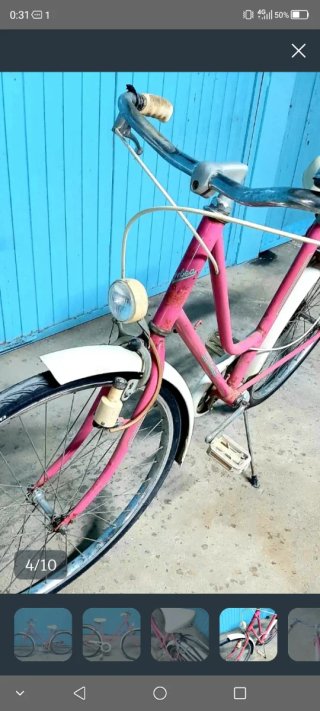 Bicicleta Antigua Orbea Rosa