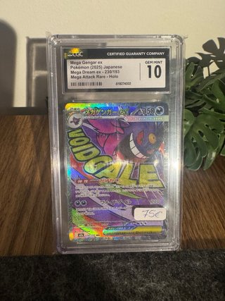 Carta Pokémon Mega Gengar ex CGC 10