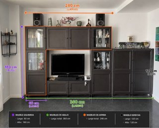 Muebles de salón + regalo equipo musica