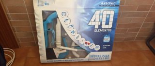 Pacchetto 40 accessori sportivi per Nintendo Wii