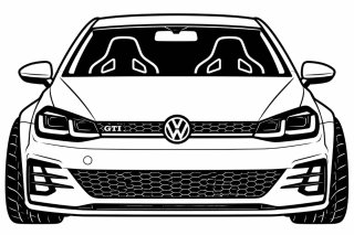 Silueta Volkswagen Golf GTI 7.5