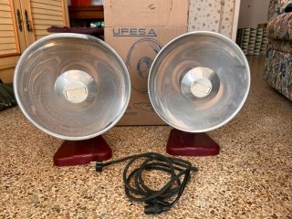 2 Estufas Reflector Vintage UFESA