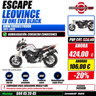 LEOVINCE LV ONE EVO BLACK BMW F800GT/F800R