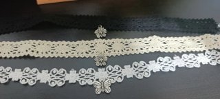 Confezione di 3 collane choker artigianali