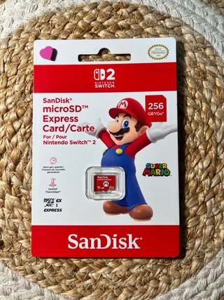 (NUEVO) Tarjeta Micro SD Express Nintendo 256 GB