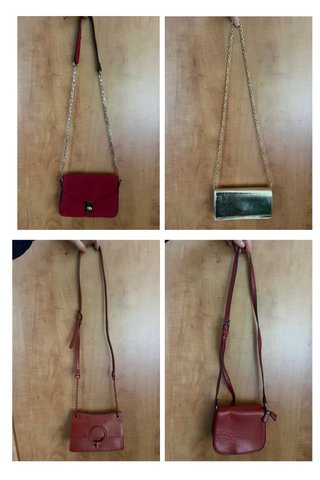 Lote de 4 bolso bandolera