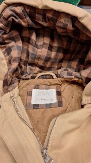 Gabardina Acolchada Zara 4-5 Años