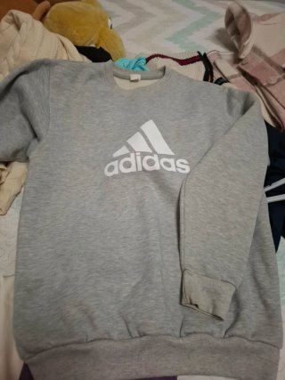Sudadera Gris Adidas