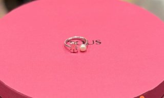 Anillo Tous de Plata con Oso y Perla