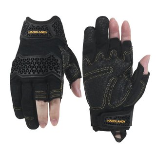 Guantes sin Dedos HANDLANDY Moto y Trabajo