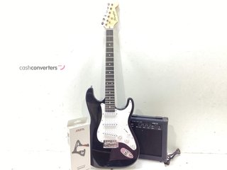 guitarra electrica - yskg01pack_negro