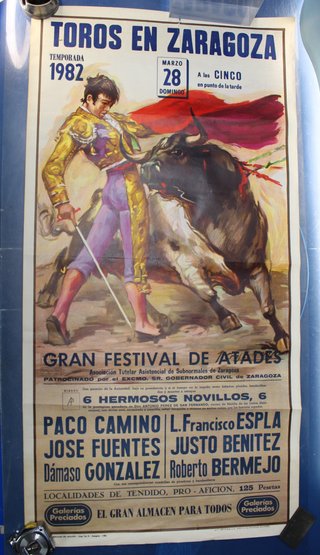 06. Cartel Corrida de Toros Zaragoza 1982.