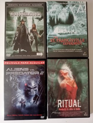 Lote 4 DVDs de Terror