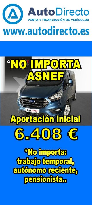 FORD TRANSIT CUSTOM 2.0 TDCI 130CV KOMBI FT320 L1 TREND 9 PLAZAS