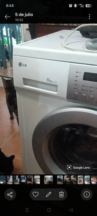 Lavadora LG 8kg