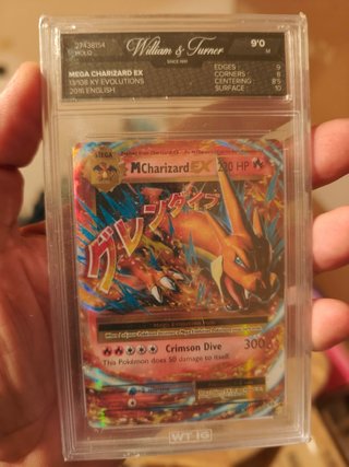 Carta Pokémon M Charizard EX 13/108 Graduada