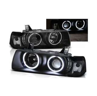 Pareja de Faros delanteros Angel Eyes BMW Serie 3