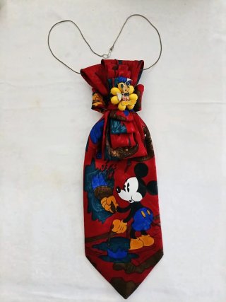 Collana cravatta vintage Topolino
