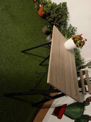 Escritorio Industrial Madera y Metal