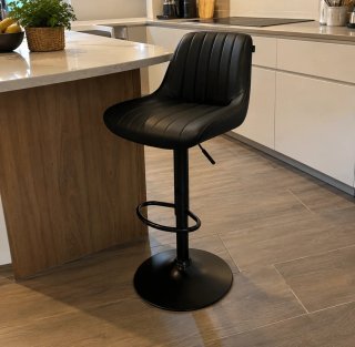 Taburete alto de cocina negro