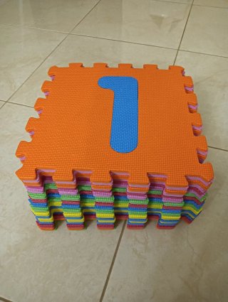 Alfombra Infantil Números Puzzle Goma EVA