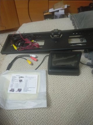 Kit Cámara Marcha Atrás con Pantalla y Porta Matrí