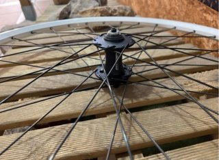 Rueda Delantera MTB 26 Pulgadas Blanca