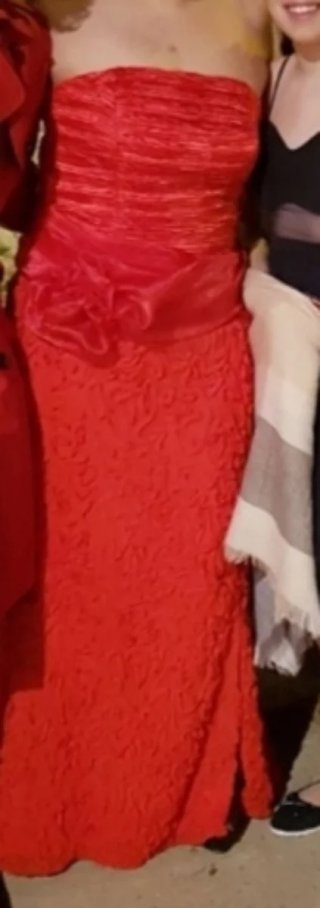 Vestido largo rojo