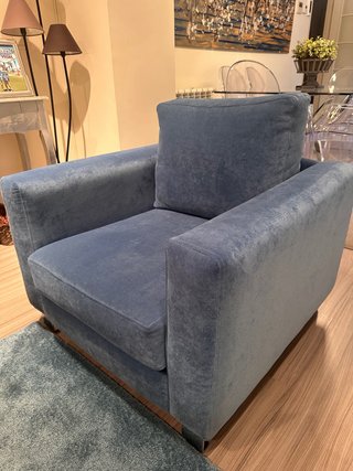 Sillón Azul 80x80cm tela antimanchas