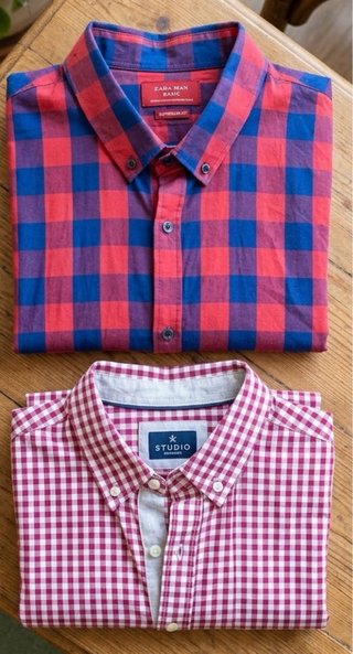 Confezione da 2 camicie a quadri Zara e Studio Classic