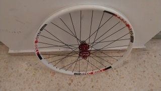 Rueda Trasera 26 Blanca para Freno de Disco