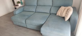 Sofá Chaise Longue Color Turquesa