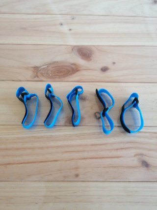 Set de 5 Correas de Sujeción para Baterías LIPO