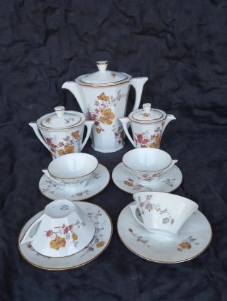 LIMOGES juego de café antiguo