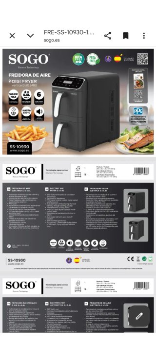 Freidora de aire SOGO DigiFryer Vertical 2460