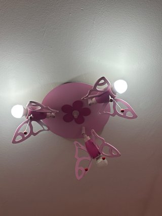 Lámpara Infantil de Techo con Mariposas