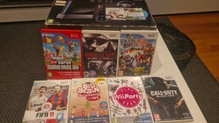 Console Nintendo Wii nera + Pacchetto giochi