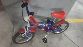 Bicicleta Infantil Azul y Roja