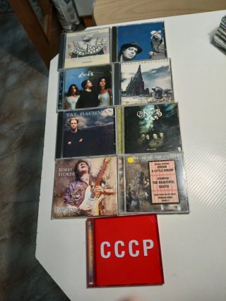 Lote de 9 CDs de Música Pop-Rock