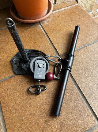 Polea de Musculación Corength con Cable y Barra