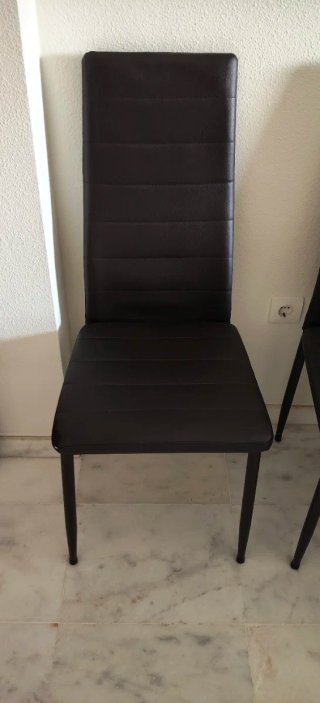 Set de 4 sillas negras
