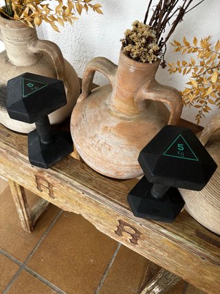2 Mancuernas Hexagonales Domyos 5kg