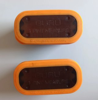 2 Scatole di Esca Guru + Misuratore 1 Pinta