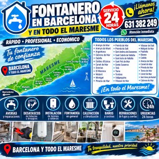 FONTANERO 24 HORAS – BARCELONA Y TODO EL MARESME