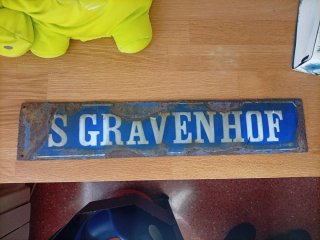 Placa Antigua de Calle S GRAVENHOF