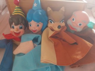 Set de 4 Marionetas de Pinocho