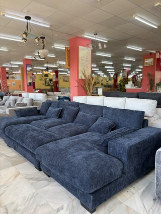 MEGA SOFA RINCONERA DOBLE CHAISE+ PUFF+ COJINES