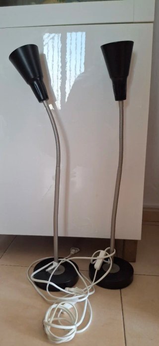 2 Lampade da tavolo flessibili