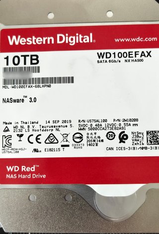 Disco Duro 10TB Western Digital Red Plus