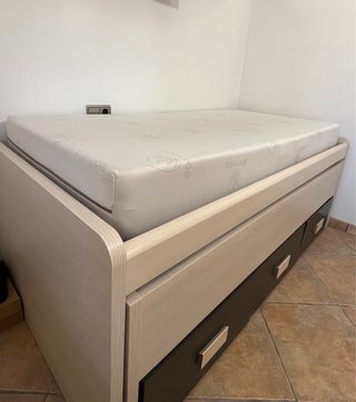 Cama nido con 3 cajones de + colchones